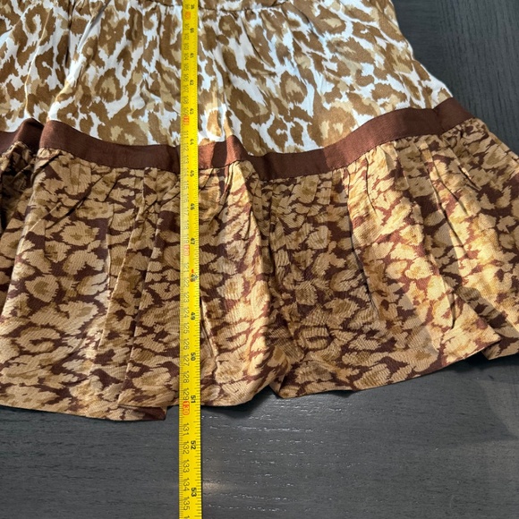 Soft Surroundings Short Sleeve Kara White Mocha Leopard‎ Dress Size L - Picture 7 of 10